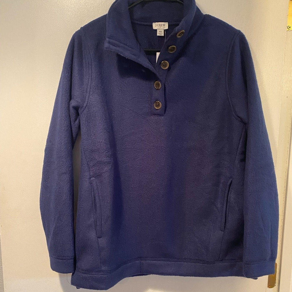 J crew soft blue sweater pull over. Brand new tags attached